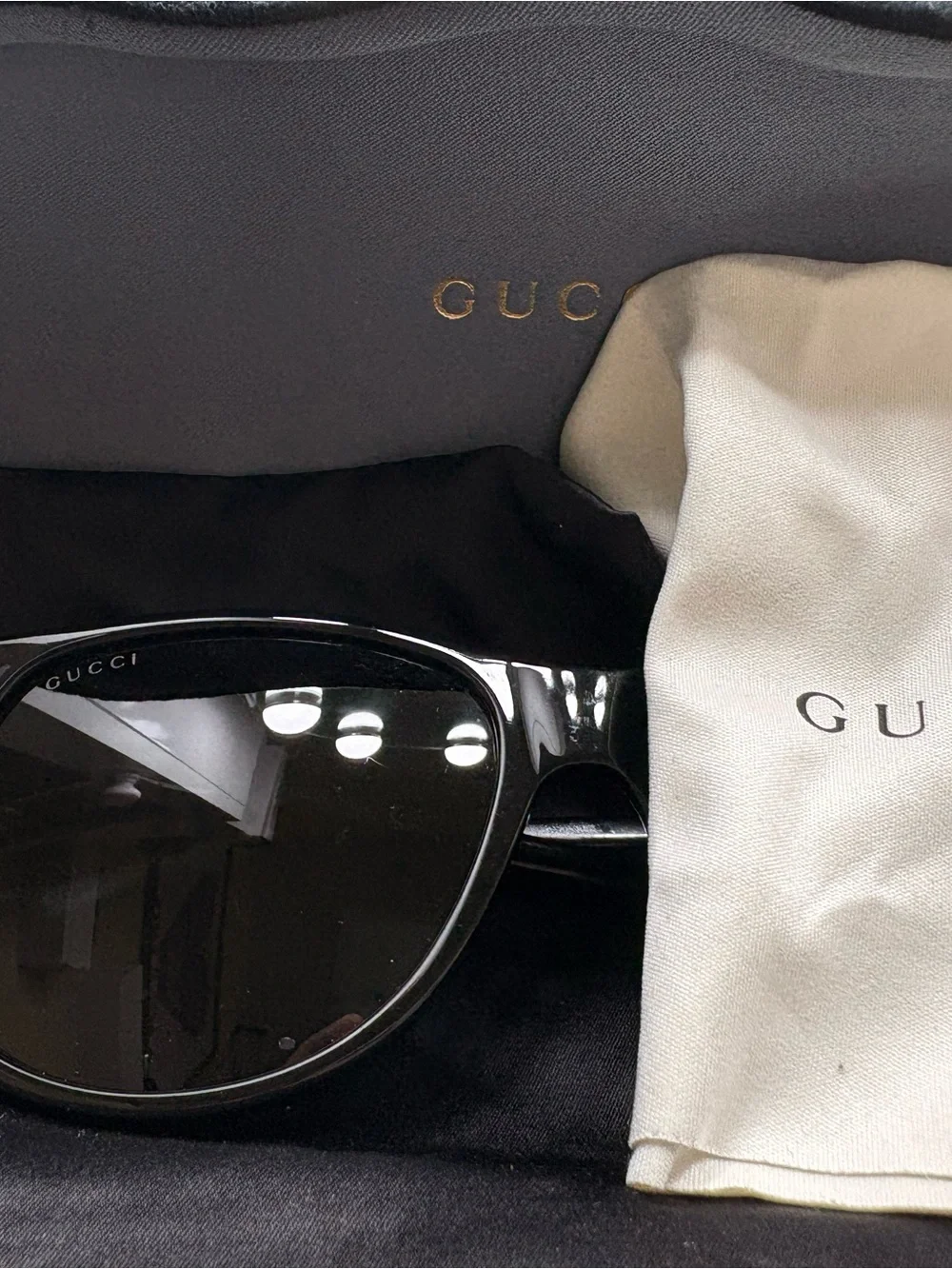 NEW Gucci Men's Black Sunglasses